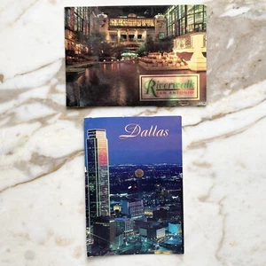 Lot of 2 Vintage 1990s Postcards - Texas TX San Antonio & Dallas - POSTED & USED - Picture 1 of 1