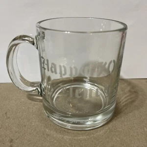 Feliz 70. "Taza de té de café de vidrio transparente cobalto hecha en EE. UU. 3,75""" - Imagen 1 de 10