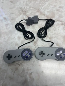 2 Super Nintendo SNES System Console Replacement Controller 6FT for SNS-005 - Picture 1 of 3