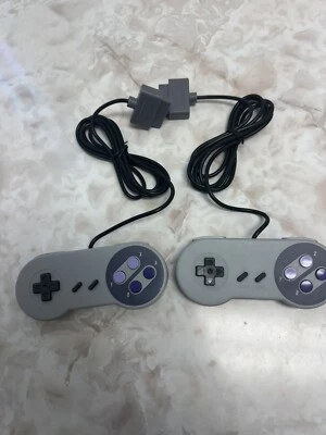 2 Super Nintendo SNES System Console Replacement Controller 6FT for SNS-005 - Image 1 of 3
