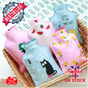 Hot Water Bottles 300 ml Natural Rubber Cute Winter Warm Nights British Standard - Picture 1 of 11
