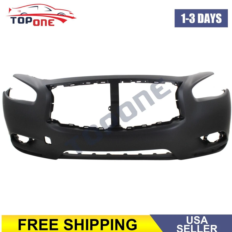 Front Bumper Cover For 2014-15 Infiniti QX60 Primed with Fog Lamp Hole IN1000251 Foto 1 de 4