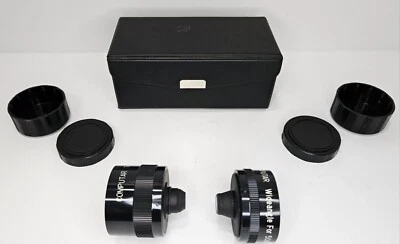 Brooks Computar Wide Angle & telephoto Lenses For Kodak 50 & 60 W/case - Image 1 of 4