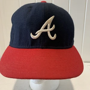 New Era Major League Pro Model Atlanta Braves Schwarz Rot Fitted Cap Herren 7 3/8 - Bild 1 von 12