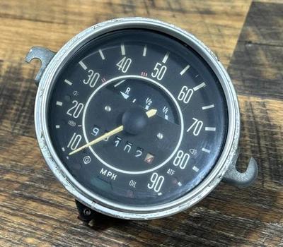 1972 Volkswagen Beetle VDO Speedometer 6-71 Date Gas Gauge Untested - Image 1 of 4