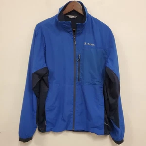 Simms Mens Fleece Lined Flyweight Access Jacket Size M Blue Outdoor Fishing - Picture 1 of 12