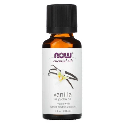Now Foods Essential Oils Vanilla In Jojoba Oil 1 fl oz 30 ml All-Natural - Изображение 1 из 2