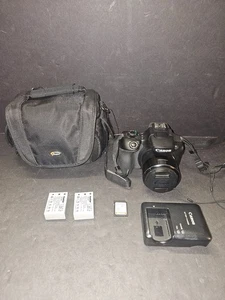 Canon PowerShot SX60 HS Black Digital Camera PC2188 Wi-Fi - Picture 1 of 9