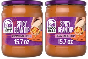Taco Bell Salsa Spicy Bean Dip 2 Pack - Picture 1 of 2
