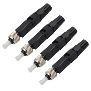 4pcs/Pack Embedded FC UPC Fiber Optic Connector Single Mode Fiber Optic Adapter - Photo 1/13