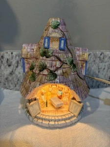 Vintage Royal Sealy Japan Ceramic House of Bears Night Light diorama detailed - Picture 1 of 10