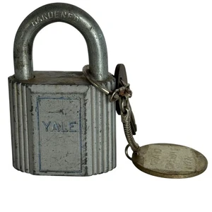 Yale Hardened Steel Padlock with Key USA Vintage Security Lock Strong 3 Inch - Picture 1 of 19