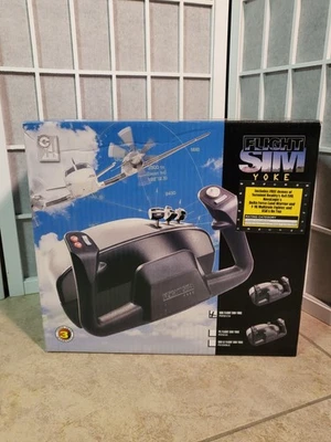 CH Flight Sim Yoke, Open Box Unused/Untested Demo Disc Included. - Image 1 of 4