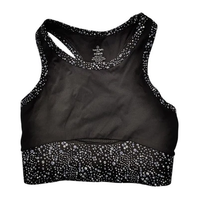 Chaleco sin mangas Sweaty Betty Power Frame entrenamiento corto camiseta negro gris sujetador deportivo mediano Foto 1 de 4