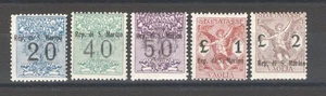 San Marino 1924 Segnatasse vaglia del Regno soprast. "Rep. di San Marino" senza  - Picture 1 of 1