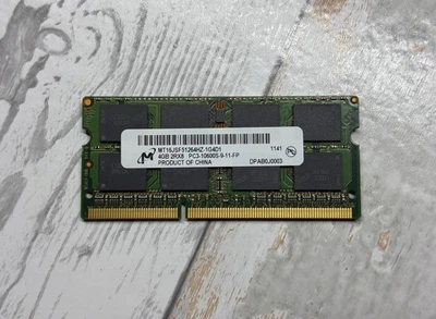 Genuine Micron 4GB DDR3-1333 SODIMM Laptop Memory RAM MT16JSF51264HZ-1G4D1 - Image 1 of 2