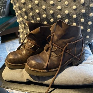 new rock boots 6 Brown Leather 2v - Picture 1 of 11