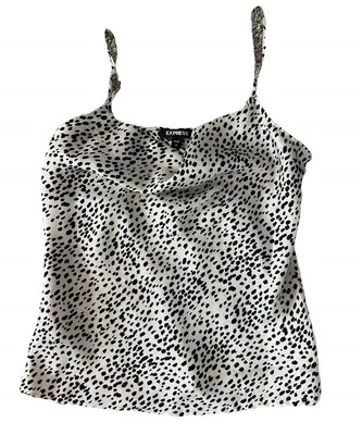 Top Cami Express Cuello Capucha Lunares Blanco y Negro Talla XS Foto 1 de 4