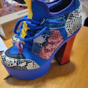 Zapatos de Tacón Alto Anthony Wang Talla 6 Tacones de Plataforma Funky Disco - Imagen 1 de 7