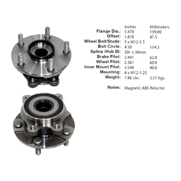 For Toyota RAV4 06-18 Wheel Bearing and Hub Assembly C-Tek Front Passenger Side - Image 1 of 1