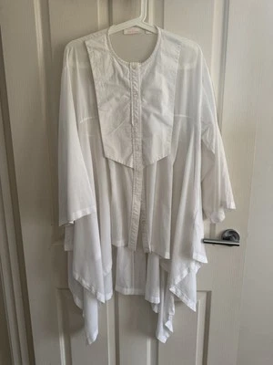 Camisa Sass And Bide Blanca Talla 12 Ivy League Decolor En Cuello Algodón  Foto 1 de 4