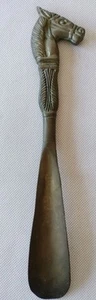 Vintage Brass Shoehorn With Equine/ Horsehead Detail 24 CMS Freepost Tracking - Picture 1 of 9