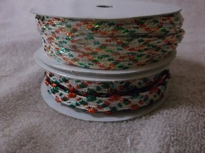 2 Rolls of Christmas Ribbon - Picture 1 of 2