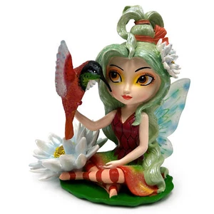 Splendid Resilient Protection Fairy Figurine Hummingbird Jasmine Becket Griffith - Foto 1 di 1