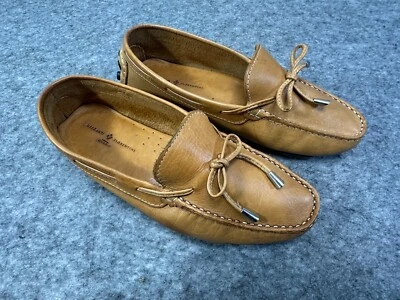 Mocasines Mercanti Fiorentini Driving Moc Cuero Talla 9.5 B Ligeros Sin Cordones Foto 1 de 4