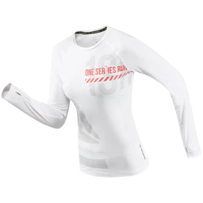 REEBOK S94256 .WHITE ONE SERIES RUNNING ACTIVCHILL L.S. - T-SHIRT SPORT - Imagen 1 de 2