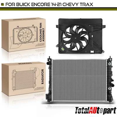 Conjunto de radiador y ventilador de refrigeración para Chevrolet Trax 15-20 Buick Encore 14-21 1,4 L Foto 1 de 4