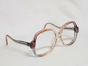 Vtg Pink 70s Womens Oversized frames Titmus Thick Eyeglasses upside down glasses - Picture 1 of 12
