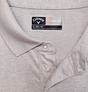 Callaway opti-dri Golf Polo. Größe: XL. Grau. 94% Polyester. - Bild 1 von 8