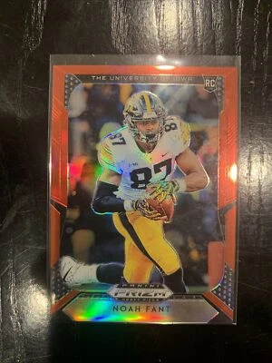 2019 Prizm Draft Noah Fant Red Prizm Rookie Broncos U of Iowa # 129 - Image 1 of 2