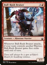 4 x magic the gathering-mtg-battlebond bbd #57 bull-rush bruiser
