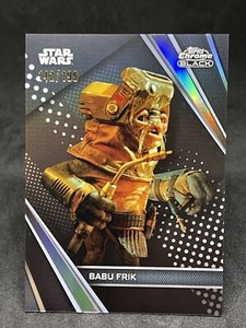 2023 Topps Star Wars Chrome Black REFRACTOR Babu Frik /199 #80