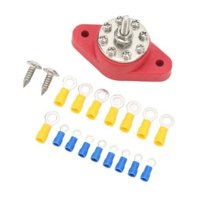 M8 Distribution Terminal with 16 Terminal Flame Retardant Stable Bus Bar7128 - Image 1 of 4