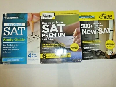 New Redesign The Official SAT Study Guide - College Board 2016 Edition Lot of 3 - Image 1 of 4
