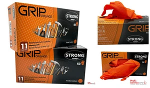 Grip Orange Stronghand Nitril Handschuhe Werkstatt Handschuhe Gr. 11 (XXL)50stk. - Bild 1 von 5