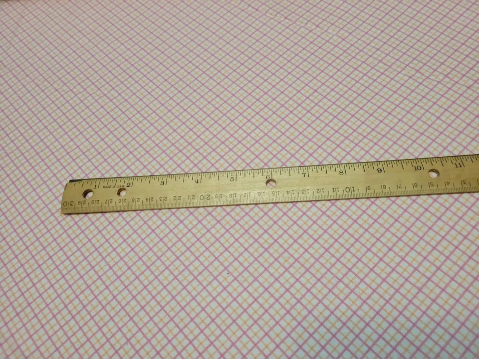 2 Yards Pink Lattice Grid Flannel Fabric - Image 1 of 1