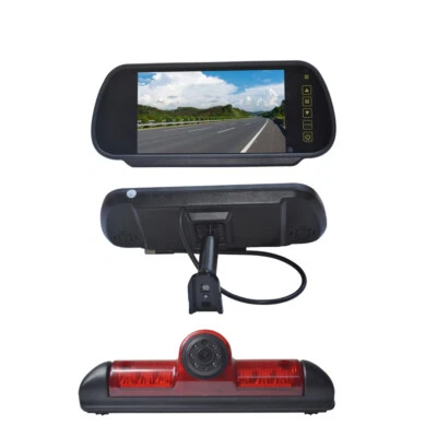 7" Rear View Mirror Screen & Reverse Camera for Fiat Ducato / Peugeot Boxer - Image 1 of 4