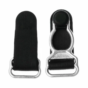 4St. stabile Premium Strapse Strumpfhalter Clips, 12mm Breit Metall Mieder Nylon - Bild 1 von 7