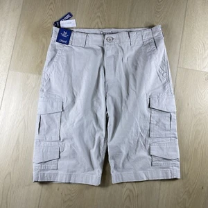New! Roundtree & Yorke Men's Short Classic Fit Cargo Khaki Size 36 - Picture 1 of 4