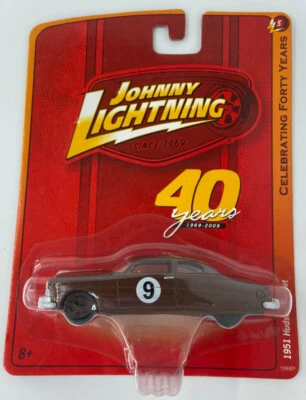 Johnny Lightning 2009 Celebrating 40 Years 1951 Hudson Hornet Brown - Image 1 of 3