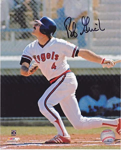 BOBBY GRICH CALIFORNIA ANGELS ACTION SIGNED 8x10 - Picture 1 of 1