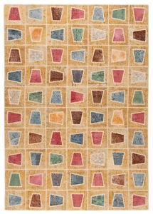 Patchwork Tissés à la Main Tapis Persan 302x212 cm-Orient Tapis Rug Rouge - Picture 1 of 8