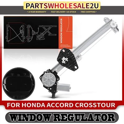 Regulador de ventana derecho pasajero trasero para Honda Accord 2008-2012 Crosstour con motor Foto 1 de 4