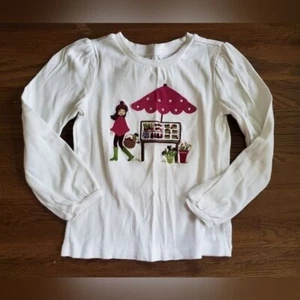 GYMBOREE Girls 7 veggie stand purple tee - Picture 1 of 6