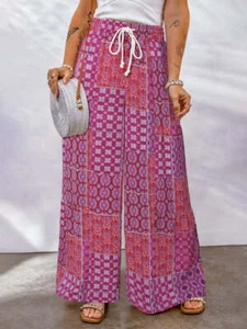 Floral Colorblock Casual Pants - Picture 1 of 19