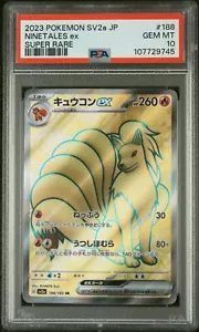 Ninetales ex 188 Súper Raro 2023 PSA 10 Pokemon JP SV2a Pokémon 151 - Imagen 1 de 2